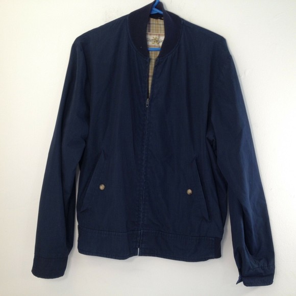 Vintage Gleneagles Jacket Navy Blue Adult Size 42 Lined Comfortable - Picture 1 of 12